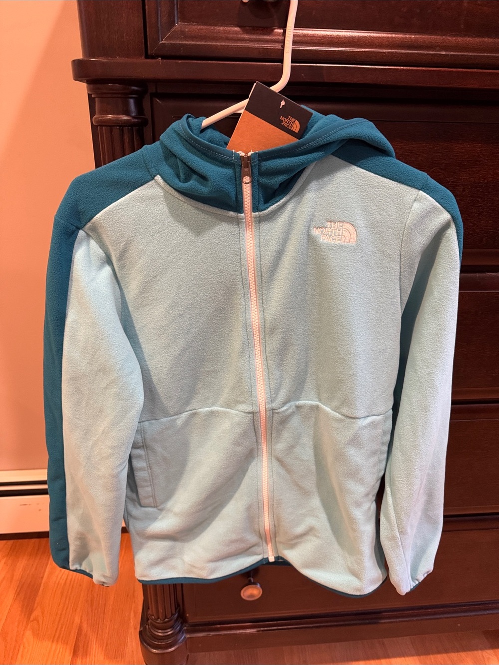 The North Face Light Blue & Teal Kids Full-Zip Hoodie